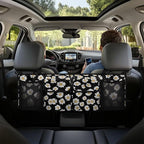 White Daisy Trunk Organizer for Car Auto Hanging Seat Back Storage with Adjustable Straps for SUVs, Vans, Cars Cargo Bag,Car Accessories