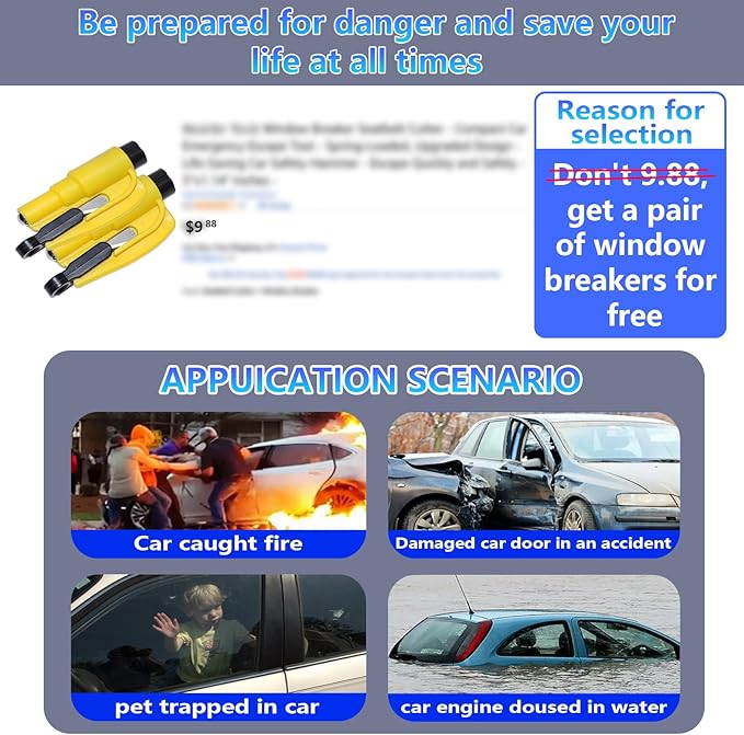 【Compatible with Ford Explorer】 Side Gap Fille,No Drop Seat Guard for Ford Explorer, Drop Seat Guards for Cars(2Pcs) with Emergency Keychain Car Escape Tool (2Pcs)