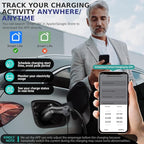AIMILER Level 2 Tesla Charger(WiFi APP), 32A, 25ft Cable ETL Certified, 220V-240V NEMA 14-50P Plug EVSE w/Nacs Connector, Portable/Home Electric Car(EV) Charger for Tesla Model X/Y/3/S or Nacs EVs