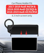 Car Phone Holder for 17-19 Audi A4&S4 / 2018-2020 Q5&SQ5 / 18-19 Audi A5&S5&RS5 Accessories 8.3-inch Screen Fixed Clip, Phone Mount Compatible with MagSafe, 360° Rotation Cell Phone Holder