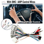 16Pin Aftermarket Android Car Radio Harness Adapter for Honda Civic 2012-2015 CR-V 2012-2015, 16Pin Android Car Stereo Wiring Harness with SWC Radio Antenna Adapter for Honda Civic CR-V