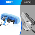 Tanlade 2 Pcs Car Wash Brush Head with Soft Detailing Bristle Flow Through Car Cleaning Brush Exterior Wash Equipment for Auto Truck RV Boat Camper(10 Inch,Blue)