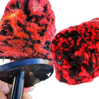 4PCS Wheel Brush Kit for Cleaning Wheel and Tire, Wheel and Rim Brush, Car Detailing Brushes, 360 Degree Bendable & Durable Car Wheel Rim Cleaner Brush Set (Red)