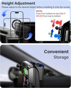 Car Phone Mount for BMW X5 X6 2024 2025 2026/X7 2023 2024 2025 2026 Accessories 14.9-Inch Screen Fixed Clip, Automobile Cradles Magnetic Phone Holder Compatible with MagSafe, Magnets Cell Phone Base