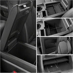 YOJOJOCO 4PCS Center Console Organizer Compatible with Honda 2023 2024 2025 2026 Pilot ＆ 2026 Passport Accessories Armrest Hidden Storage Box Secondary Compartment Organizer Insert Secondary Tray