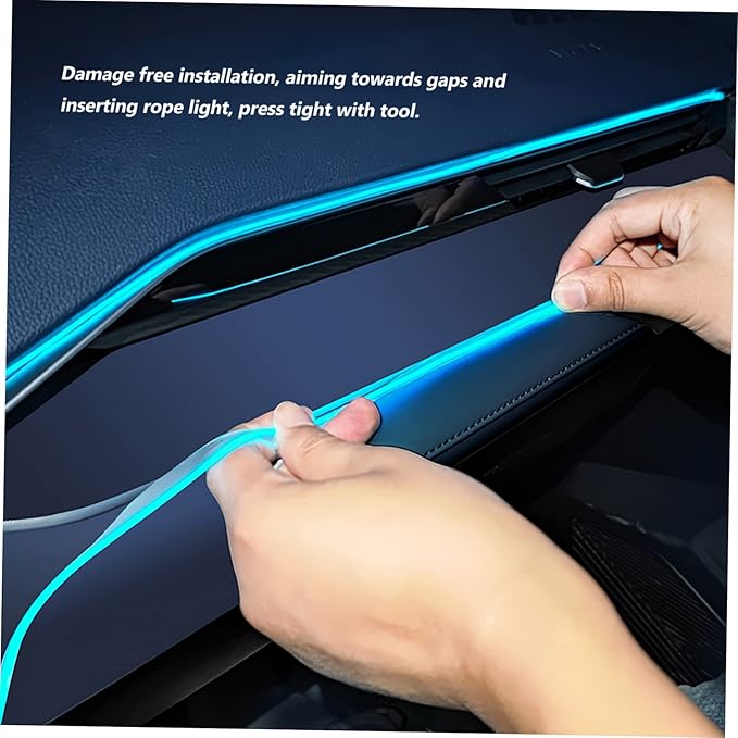 Alipis 3pcs Car Led Lights Ambient Lighting for Car Interior Under Kit High Brightness USB-Powered Easy to Install