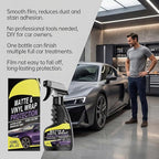 Matte & Vinyl Wrap Protection Spray, Cars Vinyl Wrap Protectant Cleaner, Matte Finish Detailer and Spray Sealant for Cars, Cleaning and Maintenance, Coating Care (2PCS)