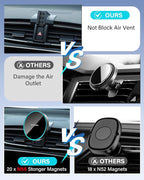 SKYLOTEC Phone Holder for Jeep Renegade 2015 2016 2017 2018 2019 2020 2021 2022 2023 Accessories Car Magnetic Phone Mount Compatible with MagSafe, Strong Magnets Fast Wireless Charger Cell Phone Base