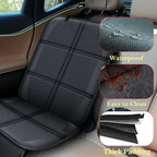 Meolsaek Car Seat Protector for Child Car Seat, Durable 600D Fabric Waterproof Car Seat Cover with Thick Pad Non-Slip Backing，No Imprints (Thicker Black-1pc)