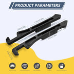 Car seat Gap Filler 2-Piece Multi-Functional Storage Belt with PU Material, seat Side Gap Filler to Prevent Items from Falling, Universal for Cars, SUV, Trucks (Black)