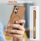 SUPFINE Magnetic for iPhone 17 Case (Compatible with MagSafe)(Military Grade Drop Protection) Translucent Matte Shockproof with Anti-Fingerprint Phone Cover 2025,Brown