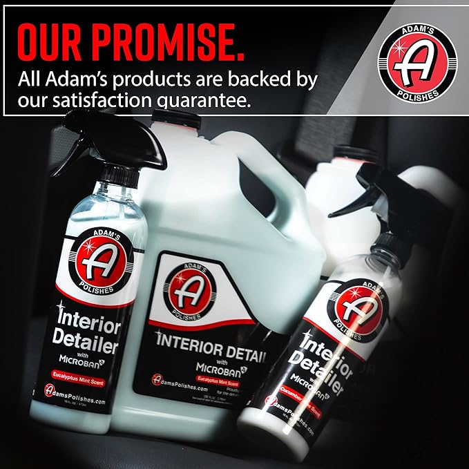 Adam's Polishes Interior Detailer 16 fl. oz (Sweet Pea) - Total Car Interior Cleaner, Protectant & Dressing | All Purpose Cleaner & Leather Conditioner | Vinyl, Dashboard, Screen, Seat Cleaner & More