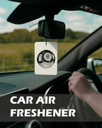 Retro Black Girly Cologne Car Air Freshener 4 Pcs, Trendy Cute Lucky 8 Ball Poker Ticket Hanging Air Freshener for Cars Bathroom Dorm Books Decor, Vintage Accessories Gifts for Women Girls