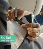 Car Seat Towel Cover After Gym Workout Yoga Pets: Snap-n-Go Seat Sheet™ Universal Fit with Headrest Post Straps, Quick-Dry Washable Sweat Protector for Car, Truck, SUV Interior Protection (Dark Gray)