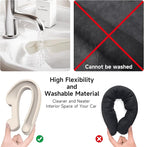 Givifive Car Seat Gap Filler Set of 2, 3IN1 Seat Side Gap Filler Plug with Storage Slot & Hook Function, Soft Foam Universal Fit Car SUV Truck Fill Gap Between Seats Console Organizer（Narrow Ivory）