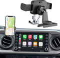 Upgraded Car Phone Holder for Toyota Tacoma 2016 2017 2018 2019 2020 2021 2022 2023, 3rd Gen Tacoma Dashboard Clip Cell Phone Cradles Adjustable Phone Stand Phone Mount Fit for Most Smartphone