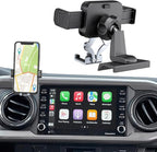 Upgraded Car Phone Holder for Toyota Tacoma 2016 2017 2018 2019 2020 2021 2022 2023, 3rd Gen Tacoma Dashboard Clip Cell Phone Cradles Adjustable Phone Stand Phone Mount Fit for Most Smartphone