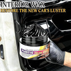 Tyre Nourish Cream, Tire Wax 100g with Sponge,Tire Polishing Paste, Restores Black Gloss, Wheel Cleaning Refurbish Wax, Polishing Paste for Cars Trucks, Restores Like-New Look (3pcs)