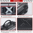 KITGO Roadside Emergency Car Kit (137Piece), with Jumper Cable, Car Safety Road Rescue Kit,Car Emergency Kit Gift for Father Women and Men,Tow Strap,Car Tool Kit (Black)