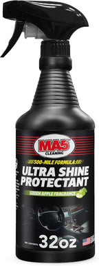 MA5X Ultra Shine Protectant | Car Interior Cleaner | Multi-Surface Car Interior Protectant with Green Apple Scent | UV Resistant | 32oz Spray Bottle | Pack of 1