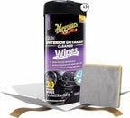 Quik Interior Detailer Wipes 30 ct Bundle with Microfiber Cloth - Car Interior Cleaner for Dashboards, Seats, and More - Multi-Surface Cleaner Car Wipes for a Detailed Look - (4 Items)