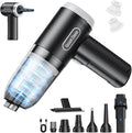 Car Vacuum Portable Cordless, 20000Pa Handheld Vacuum Mini Vacuum Cleaner High Power with Best Suction Brushless Motor, 4 in 1 2-Speed Air Duster Portable Vacuum for Car Keyboard Pet Hair