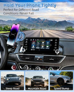 PZK Car Phone Mount for Honda Accord 2018-2022 Sport SE/EX/EX-L/Touring/LX Accessories 10th Gen Accord for 8-inch Screen 360° Rotation Compatible with MagSafe Phone Holder with Stroage Box