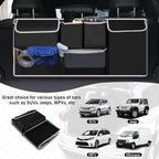 UYYE Trunk Hanging Organizer, Backseat Bag, Car Interior Accessories with 4 Pockets & 2 Mesh Pouches for Groceries, Will Provide More Storage Trunk Space for SUV, Jeep, MPVs