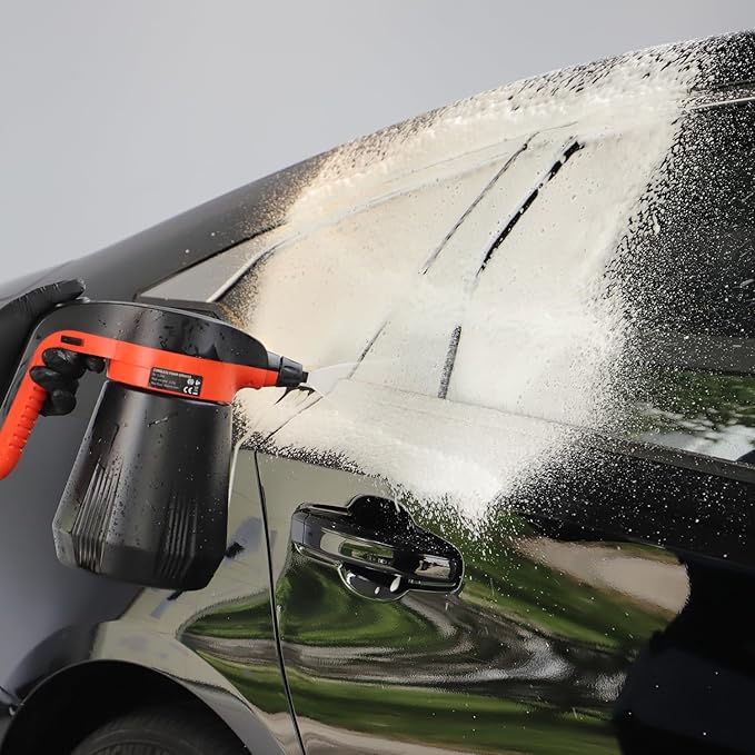 SPTA Snow Foam Shampoo, 16 FL OZ Wash & Gloss Foaming Car Wash Soap, High Suds Formula Foam Cannon Soap for Foam Blasters, or Bucket Washes, Safe on Paint, Clear Coat, and Wax, Green Tea Scent -CL002