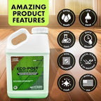 Eco-Poly Polyurethane Sealer — Non-Toxic, Low Odor, Quick-Dry Water Based Protective Spar Varnish for Indoor & Outdoor, Clear Matte 1 Gallon Polyurethane Sealant for Wood, Concrete, Multiple Surfaces