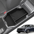 Armrest Organizer for 2026 2025-2023 Honda Accord, Center Console Organizer with Removable Rubber Mat, Center Console Tray Custom for Honda Accord Accessories, Black
