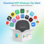 AI 8 Android 13 CarPlay AI Box, 8-Core Qualcomm 4G+64G Multimedia Adapter, Support CloudSim & 4G LTE & Hotspot, Wireless CarPlay Android Auto, Built-in GPS/Ambient Light for Netflix YouTube