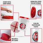 Adam's Polishes Car Wash Bucket (5 Gallon Bucket + Grit Guard + Gamma Seal Lid), Perfect Car Tool for Washing & Garage Storage, Stores Car Wash Soap, Foam Cannon, Foam Gun, Microfiber Towels & More
