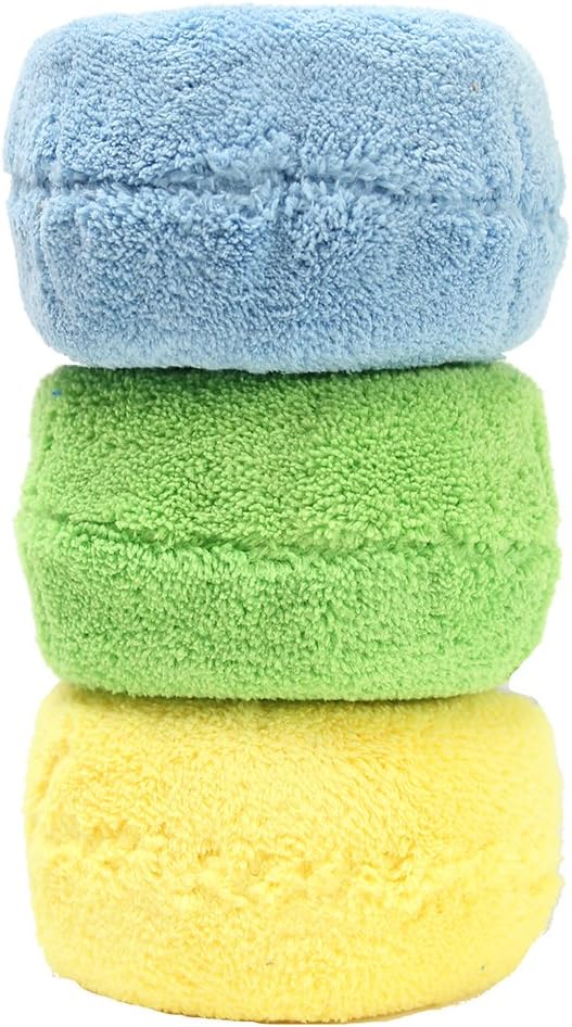 Viking Car Care 844300 Long Pile Microfiber Car Wash Sponge - 9.5 Inch x 4.5 Inch, Colors May Vary
