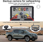 Wireless Backup Camera Truck Hitch Trailer - Easy Install Digital Stable Signal HD 1080P Car Rear View Camera with 4.3 Inch Monitor System - AMTIFO A18