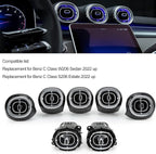 7pcs Turbine Air Vent LED Ambient Light Kit 64 Colors Replacement for Benz GLC Class X254 2023-2024year