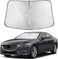 EcoNour Windshield Sunshade Compatible for Mazda 6 2014-2019 2020 2021, Sun Visor for Front Windshield & Window Sun Shade Cover, UV Heat Blocker & Protector, Car Accessories