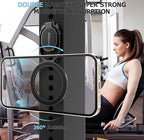 Doflyesky Magnetic Phone Ring Holder for Magsafe Phone Grip, Dual-Sided Magnetics Adjustable Gym Phone Holder Finger Kickstand for iPhone 17, 17 Air, 16, 15-12 Pro Max and Android Phone Cases (Gold)