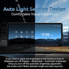 MINIX [2026 Fully Laminated Screen] 60fps Portable Wireless Carplay Car Stereo 8.9 Inch 1920 * 720 HD Touchscreen for Carplay&Android Auto Car Stereo Receiver Supports Steering Wheel Controls