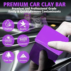 Car Clay Bars Auto Detailing 4 Pack 400g(4x100g) and Clay bar Lubricant Tablets 10 Pack(1pcs=16 oz) Clay bar kit, Spray Bottle and Microfiber Towel for Car Detailing