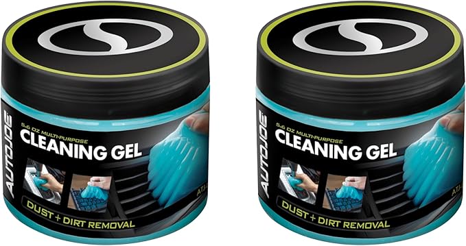 Auto Joe Car Cleaning Gel 2-Pack, Car Cleaning Putty Slime, Car Interior Cleaner, Auto Detailing Kit, Air Vent Keyboard Cleaner, Dust Remover, Car Accessories Gifts for Men Women, 5.6oz