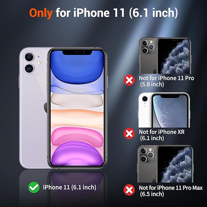 SUPFINE Magnetic for iPhone 11 Phone Case with Screen Protector (Compatible with MagSafe) (Military Grade Drop Protection) Slim Translucent Matte Shockproof Phone Cover,Hot Pink