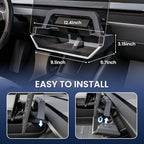 for Model Y Juniper Under Screen Storage Organizer 2025-2026 Upgrade, Model 3 Highland Center Console Organizer Tray 2024-2026 for Tesla Model Y Juniper Accessories, Black