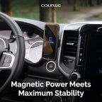Course Motorsports Direct Fit Magnetic Phone Mount | MagSafe Non Charging Magnetic Head | Compatible with Dodge Ram 1500/2500/3500 (2019+). Not for TRX, Limited, Power Wagon, Laramie Longhorn (2021+)
