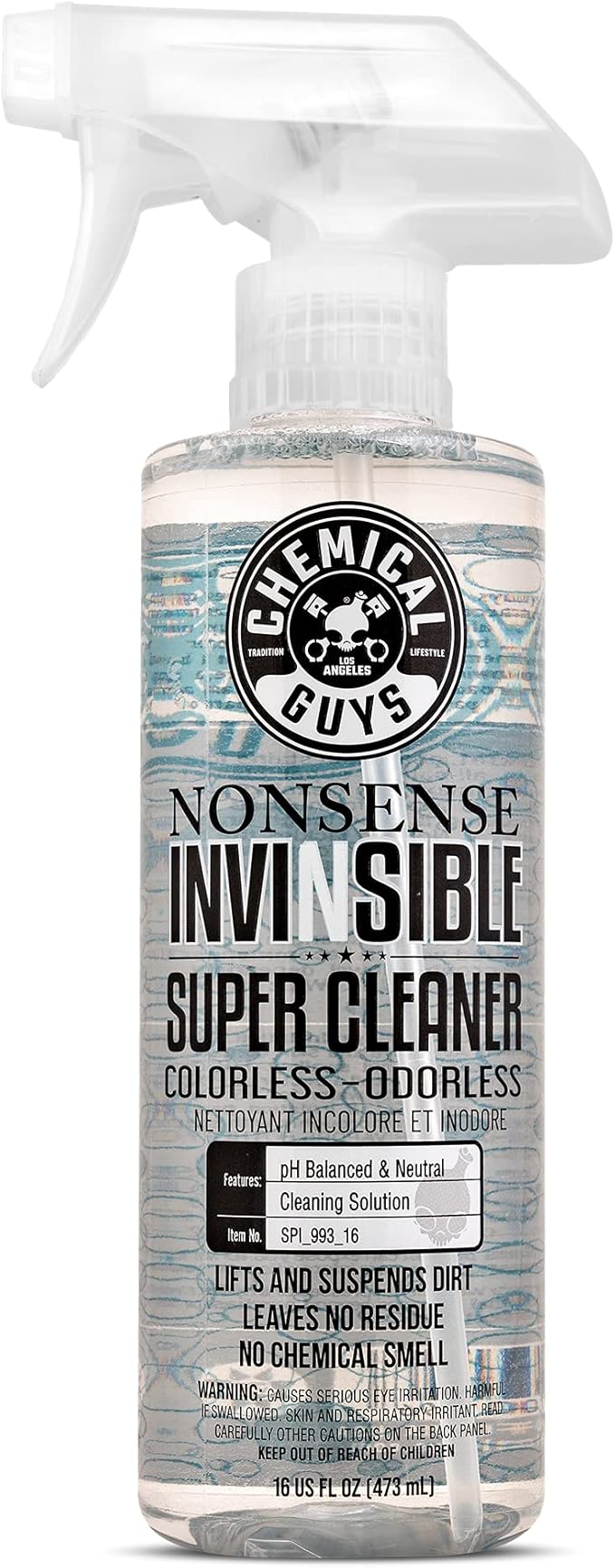 Chemical Guys TVD_107_1603 V.R.P. Vinyl, Rubber and Plastic Non-Greasy Dry-to-The-Touch Long Lasting Super Shine Dressing for Tires, 16 fl oz & SPI_993_16 Nonsense All Surface Cleaner 16 fl. Oz
