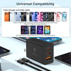 USB C Super Fast Charger Block,100W Charging Station/10ft Type C to C Cable Cord Long,65W Laptop Adapter for MacBook Pro/Air/iPhone 17 16 15 Pro Max/Samsung Galaxy S26+ S25 S24 S23 S22 S21 Ultra/Plus