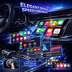 Bluradio Wireless CarPlay Adapter 2026 Upgrade – 4-in-1 Wired to Wireless CarPlay & Android Auto, AirPlay & Mirror Link, Plug & Play Auto Reconnect, 2.4G/5G Zero Lag for iPhone Android