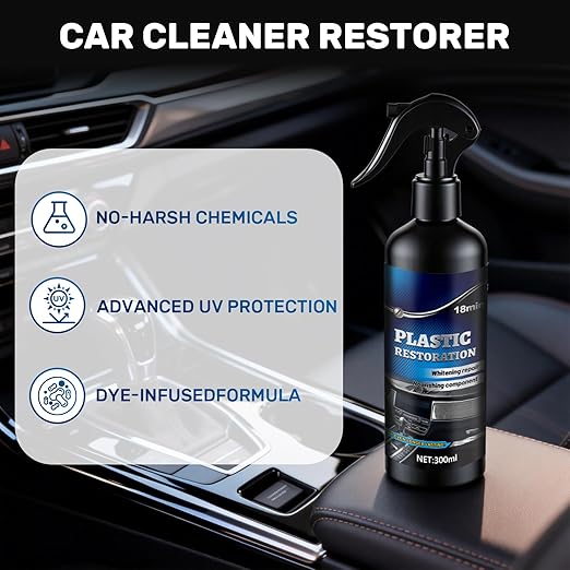 Multi-Functional Car Cleaner and protectant - Polishing Cleaner - Car Interior Cleaner & Polish, Vehicle Interior Detailer Spray, Deep Cleaning Car Polish Spray for Plastic/Leather
