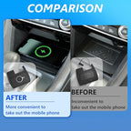 Xipoo Wireless Charger Pad Compatible with 2016-2021 Honda Civic Magnetic Car Wireless Charger Fast Charging Tray Replacement for 2016-2021 Honda Civic Accessories