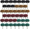 Rocaris 40 Pack 1 inch Abrasive Wheel Buffing Polishing Wheel Set for Rotary Tool - with 1/8" Shank (25mm)
